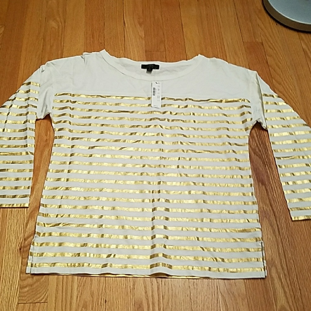 J Crew 3/4 sleeve shirt